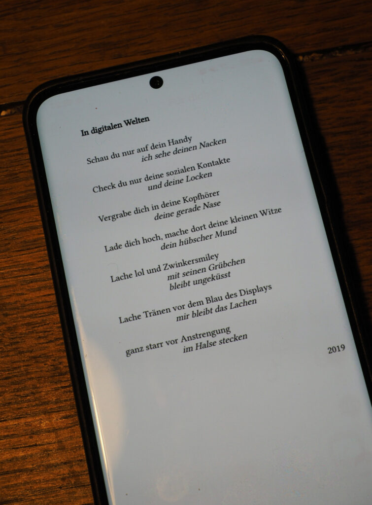 Gedicht: In digitalen Welten