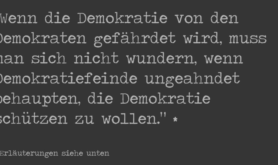 Demokratie und Lobbyismus und Corona-Leugner