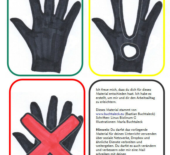 OR Schule: Patschehände und Warnhände