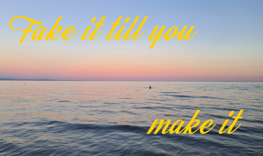 Bildschirmhintergrund: Fake it … till you make it