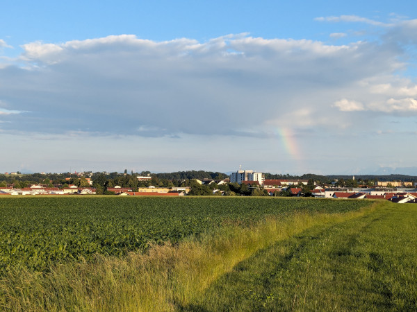Landschaft Halbe – halbe
