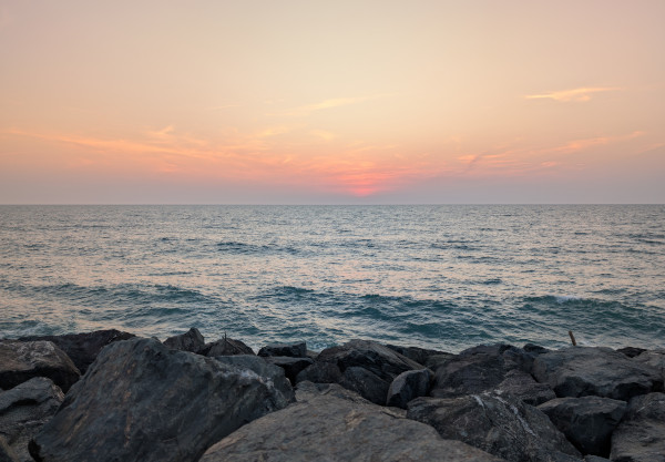 Sonnenuntergang am Plage de l’Amélie